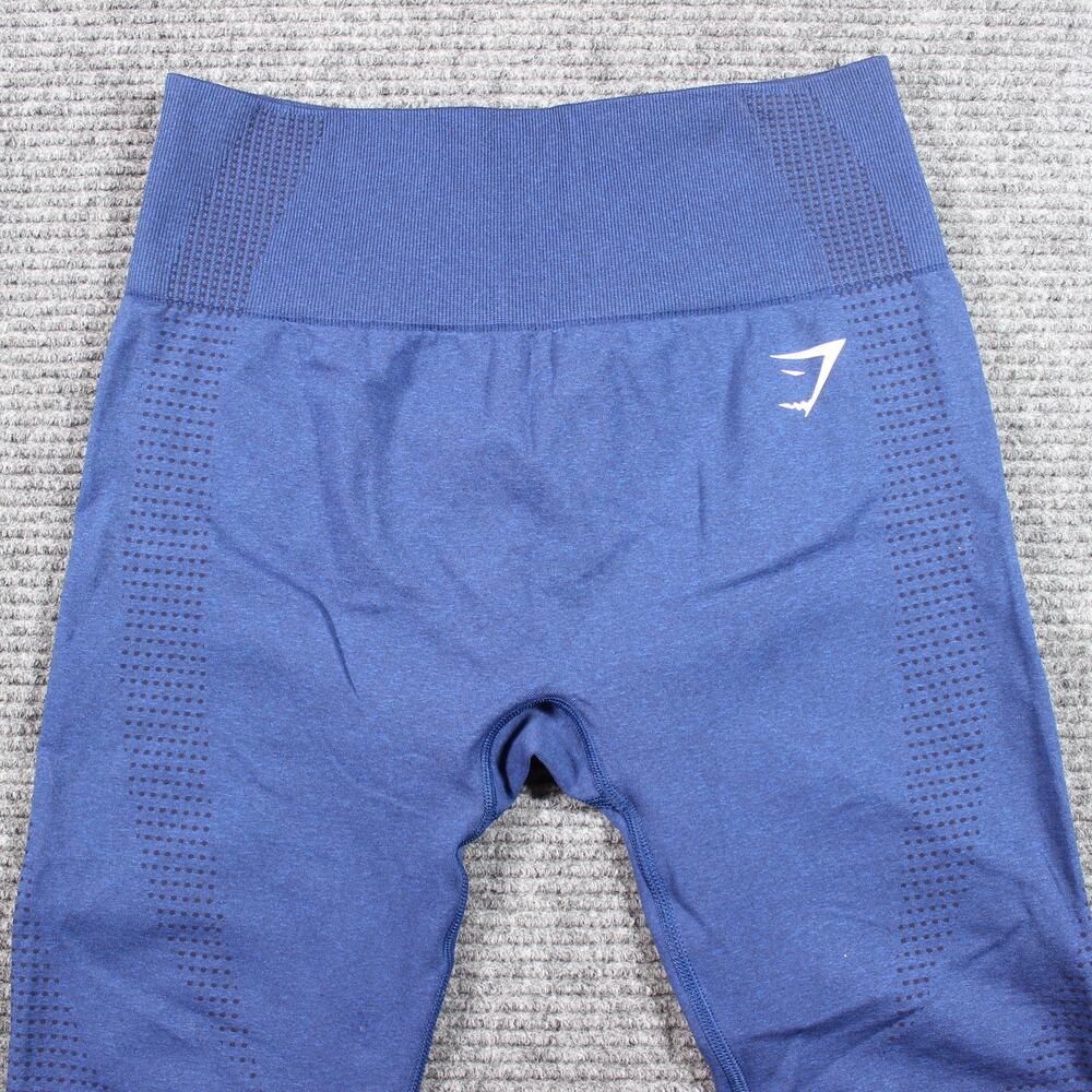 Gymshark Leggings Womens S Blue Energy Seamless High Waist - Picture 3 of 7